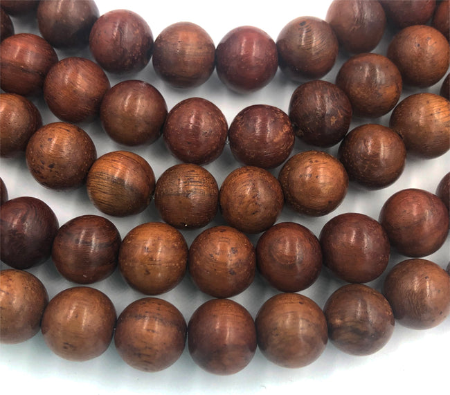 Exotic Natural Brown Wood Cebu Wood Round 10mm Special Buy  -16 inch strand Main Image