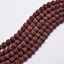 8mm Red Brown Lava Rock Round Stone Beads -15.5 inch strand
