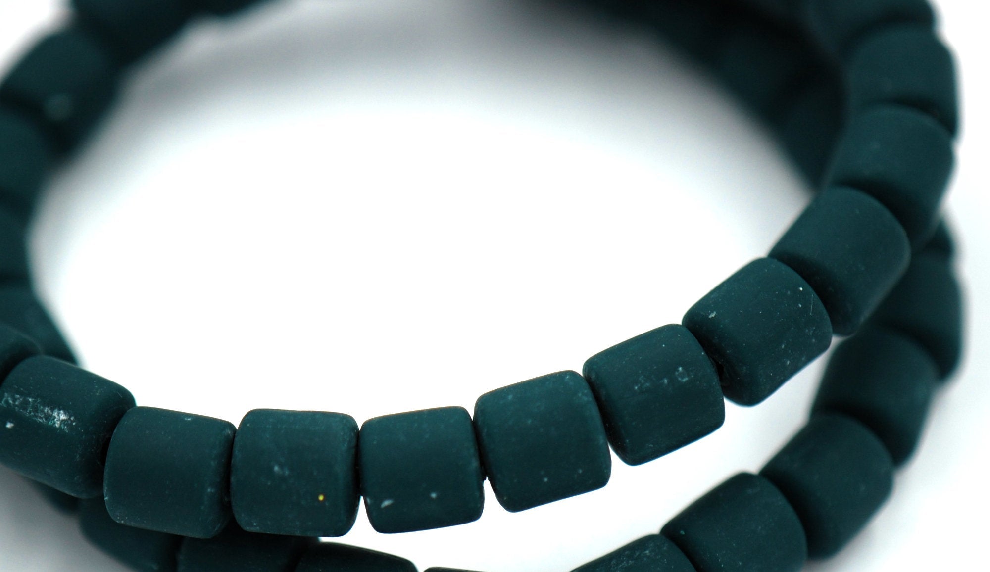 Column Handmade Polymer Clay Bead Spacers, Pastel Bright Assorted Color, FULL STRAND