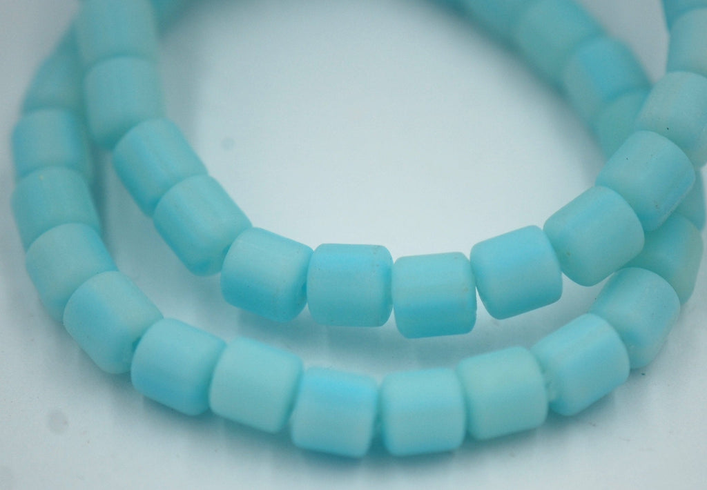 Column Handmade Polymer Clay Bead Spacers, Pastel Bright Assorted Color, FULL STRAND