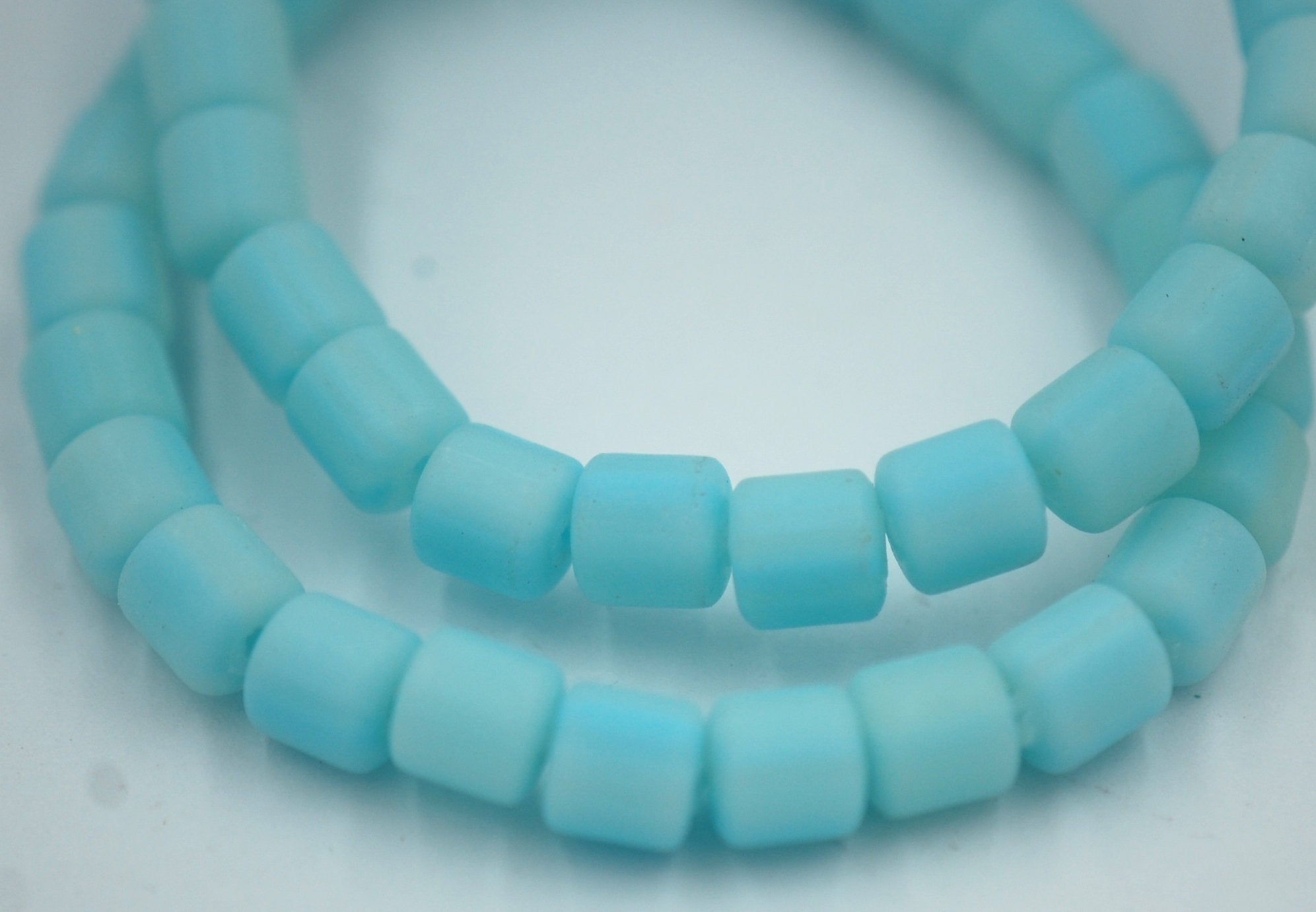 Column Handmade Polymer Clay Bead Spacers, Pastel Bright Assorted Color, FULL STRAND