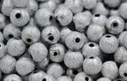 Silver Stardust covered Acrylic 8mm Beads- 100