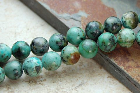 African Turquoise Jasper 4mm 6mm 8mm 10mm 12mm round beads -15.5