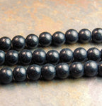 Black Obsidian (natural), 4mm,6mm,8mm,10mm round-full strand