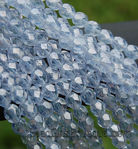Luster Alexandrite  Crystal Czech Glass Faceted Bead 6mm Round - 25 Pc