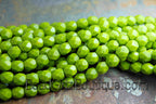 Opaque - Olive Green Czech Glass Faceted Bead 6mm Round - 25 Pc