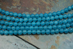 Blue Sponge Quartz, 6mm, 8mm Round -15 inch