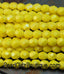 Matte Luster Iris - Custard Czech Glass Faceted Bead 6mm Round - 25 Pc