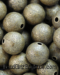 Antique Bronze 12mm Stardust Beads -10