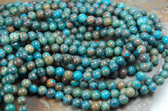 Imperial &quot;Turquoise&quot; Jasper 4mm, 6mm, 8mm, 10mm, 12mm -15.5 inch strand