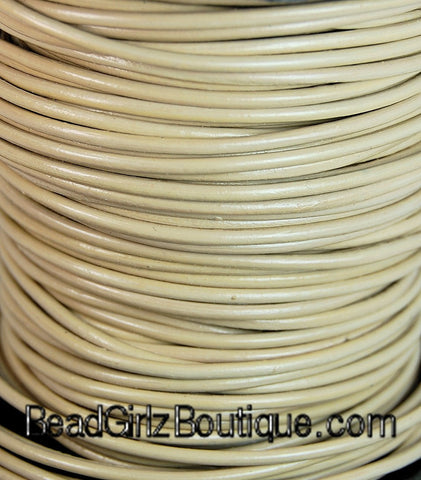 Petal 2mm Round Leather Cord 3 Yards / 9 Feet / 2.74 Meters    lea005