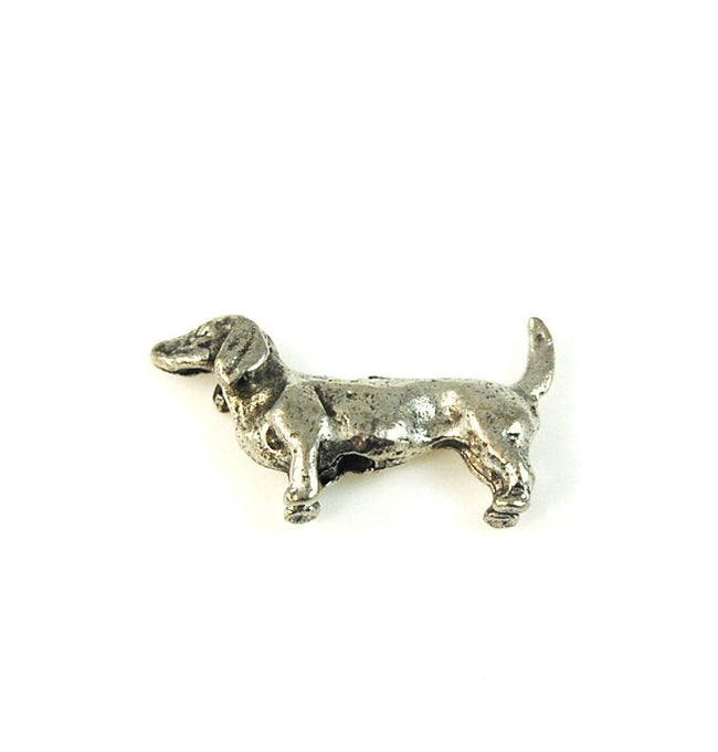 Dachshund Silver Pewter Dog Bead -1 Main Image
