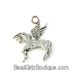 Pegasus Silver Pewter Charm -1