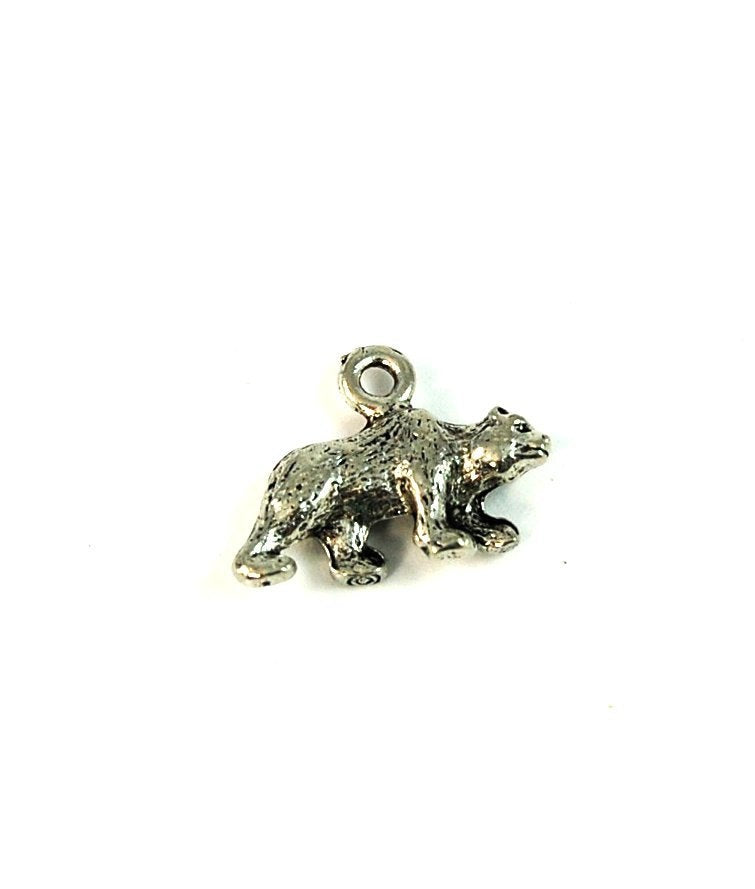 Polar Bear Pewter Charm -1