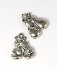 Boxing Gloves Pewter Charm -1
