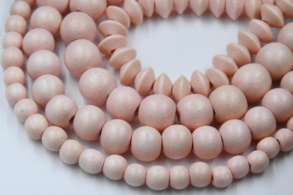 Bay Coral Beads 6mm 8mm 10mm Wood beads -16 inch strand