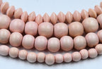 Bay Coral Beads 6mm 8mm 10mm Wood beads -16 inch strand